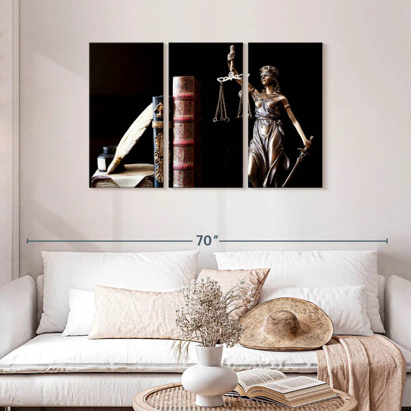 Alcaraz Lady Justice, H 28 po x l 45 po