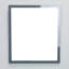 Miroir rectangulaire en bois gris Eviva Reflection 24 "x 27"