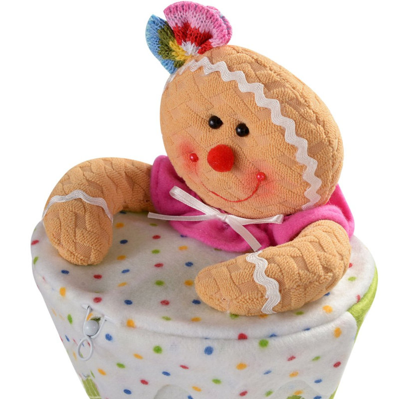 Christmas Gingerbread Man Stuffed Holiday Accent