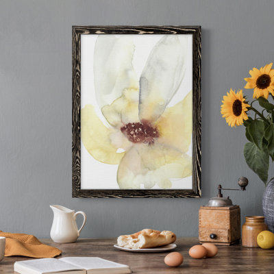 «Lush Flower I» - Toile avec cadre de qualité supérieure - Prêt à être accroché
