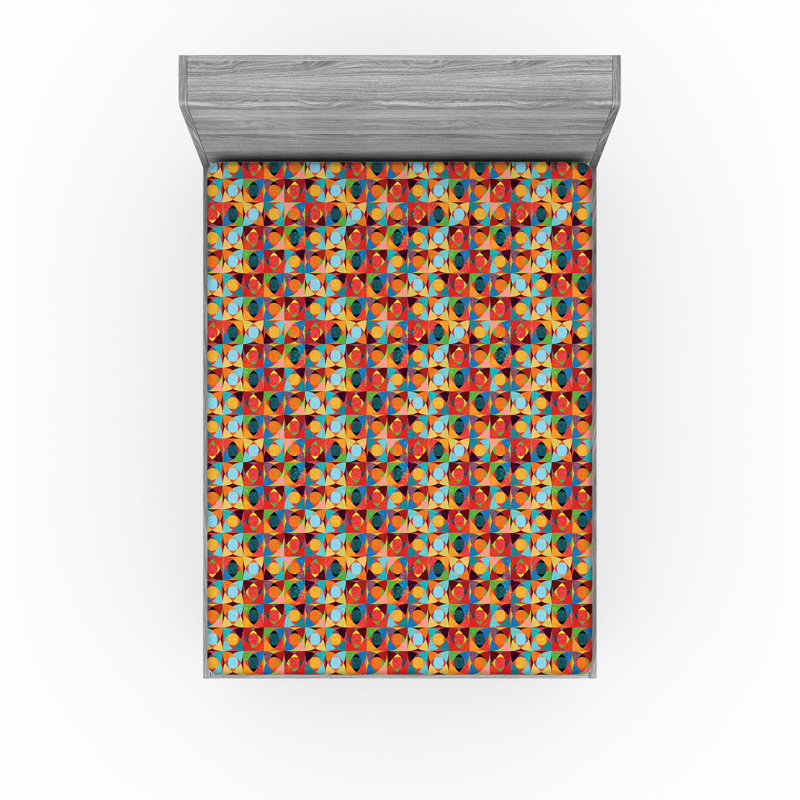 Drap-housse psychédélique Ambesonne, Drap-housse très grand californien