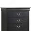 Charmant coffre de rangement traditionnel noir