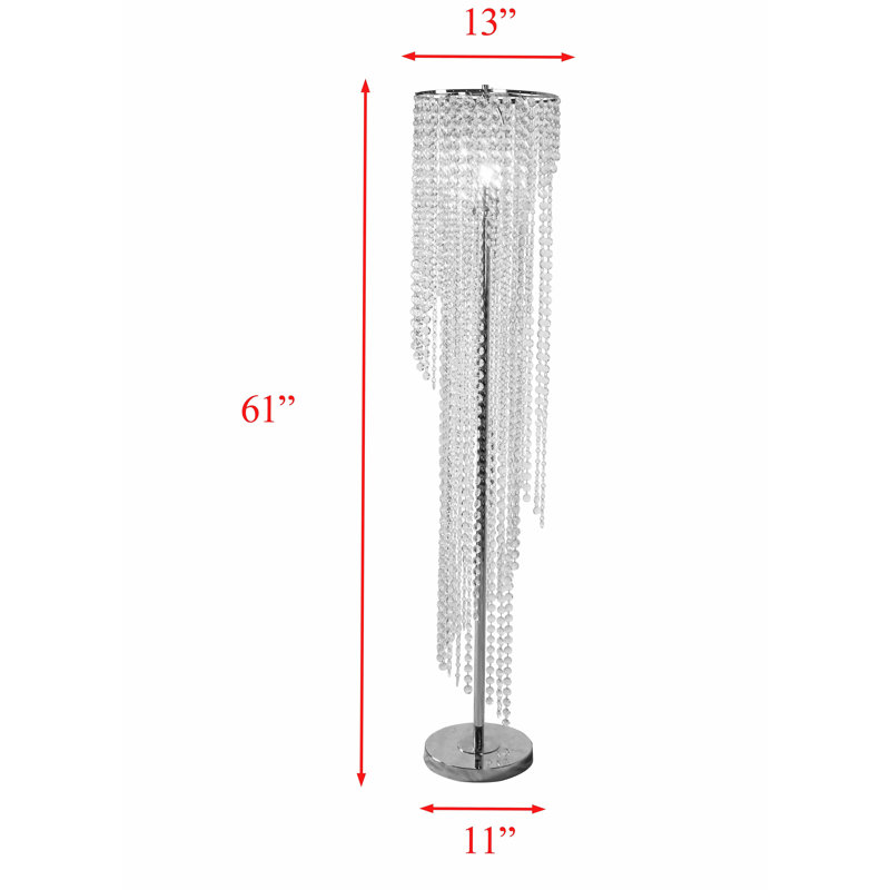 Elegant Crystal Floor Lamp