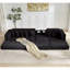 Canapé modulaire surdimensionné en nuage, canapé en L, canapé-lit convertible au sol, sans assemblage, huit coussins, 3-en-1, sac à magazines (canapé faisant face à la droite), velours côtelé-876792587-876792581