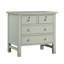 Table de chevet avec 4 tiroirs de rangement Georgina - Gris antique (table de chevet seulement)-121040302