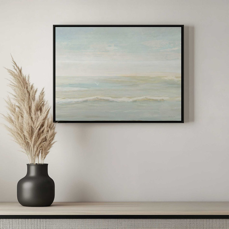 Coastal View II by Stellar Design Studio Art Print, Framed Canvas, Silver, 16 W x 12 H
