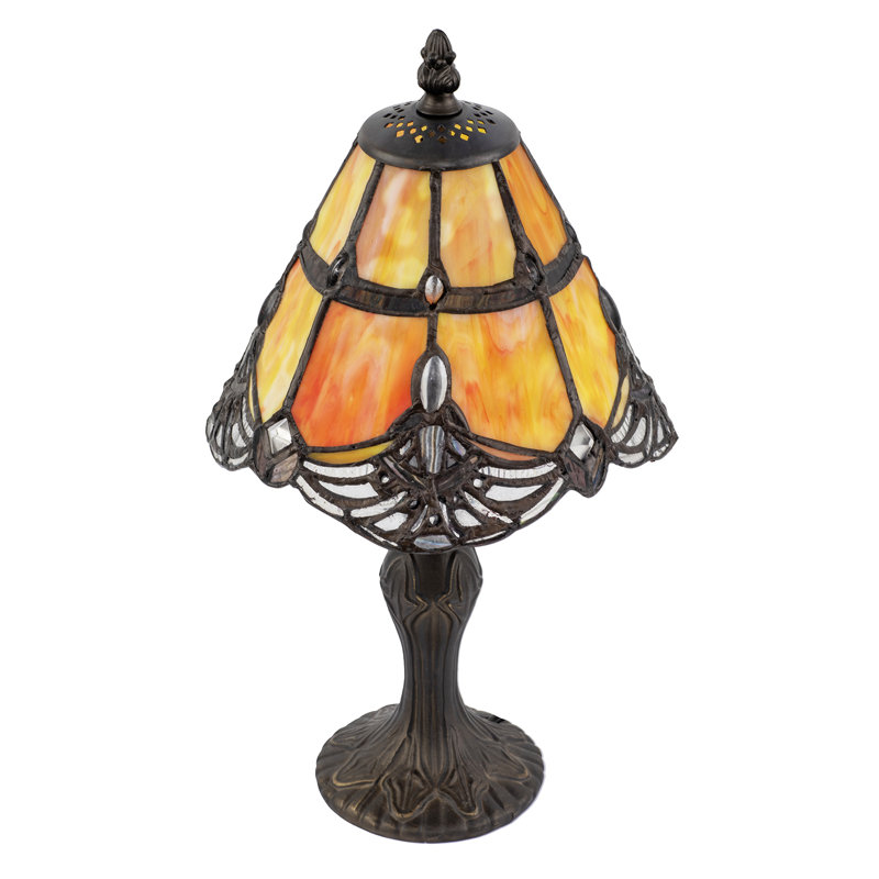 Metal Table Lamp, Orange