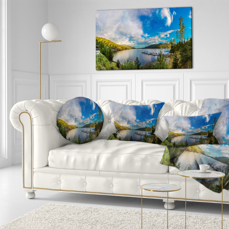Landscape Reversible Throw Pillow