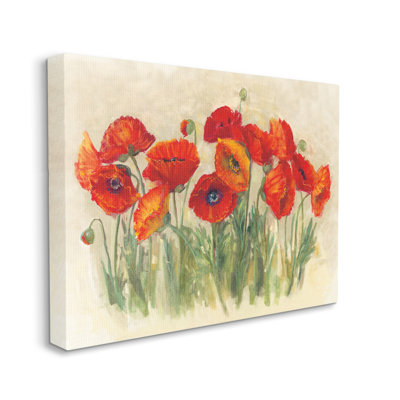 " Poppy Florals Meadow Grass " by Carol Rowan