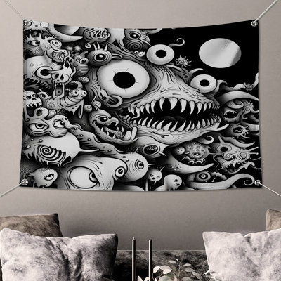 Monsters Wall Tapestry -  Fantasy Wall Decor