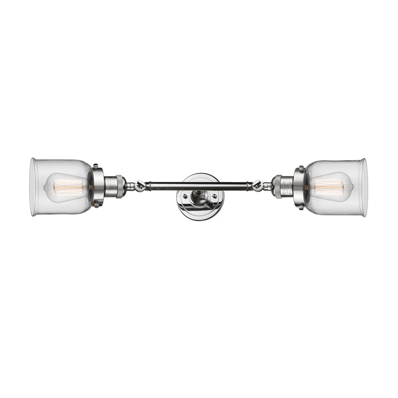 ClipperCove 2 - Light Dimmable Vanity Light, 6 Watt Vinage LED Bulb, Polished Chrome, Clear