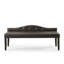 Bryson Banc en cuir brun de style contemporain