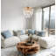 Lustre en cristal Cascade 6 lumières-779458456