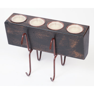 Candélabre en bois