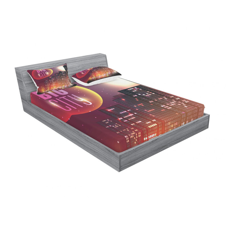 Microfiber Sheet Set, Queen Sheet Set with Fitted Sheet