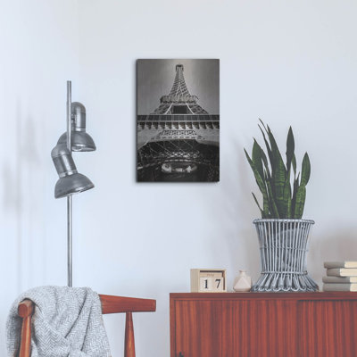 Paris - Eiffel Tower Look Up - Black & White' by Epic Portfolio Metal Wall Art -  Ivy Bronx, F9D0987177094E1793D20B851DB6B4AF