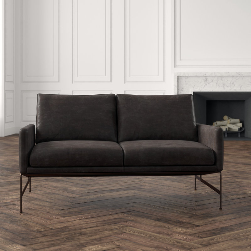 Thomas Bina Leather Loveseat