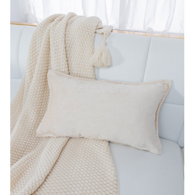 Nicole Chenille Reversible Throw Pillow