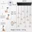 16-Light Dimmable LED Rectangular Crystal Chandeliers-637396072