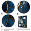 Or et saphir bleu marbré mosaïque IV - reproduction d'art abstrait mural-1363552630-1363552637