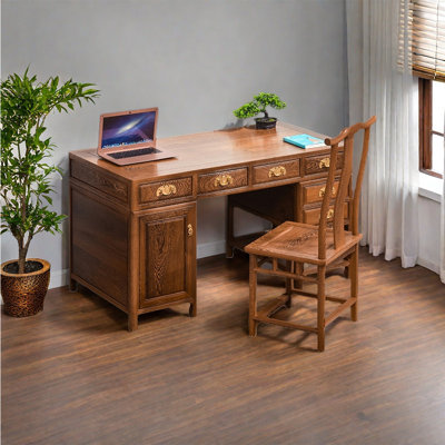 Chinese style classical desk and chair set