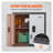 VEVOR Foldable Wall Mounted Garage Cabinet - Heavy Duty Steel Storage Locker with Lock & Adjustable Shelf for Tool Organization