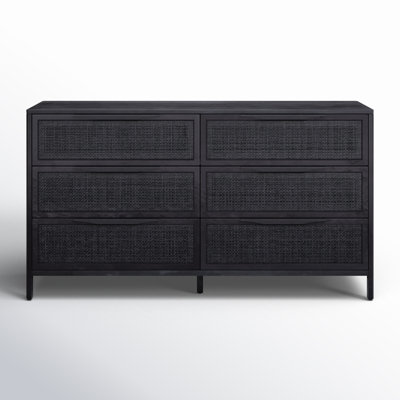 Nellie 6 Drawer Cane Dresser