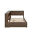 Lit de jour en bois pleine grandeur avec tablettes, DEL, USB et lit gigogne-767407664