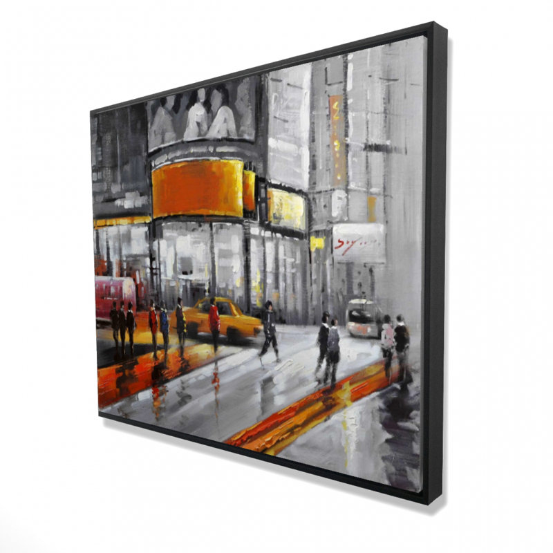 Circulation In Times Square Print On Canvas