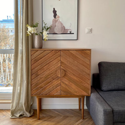 Garman 90cm Solid Wood Sideboard