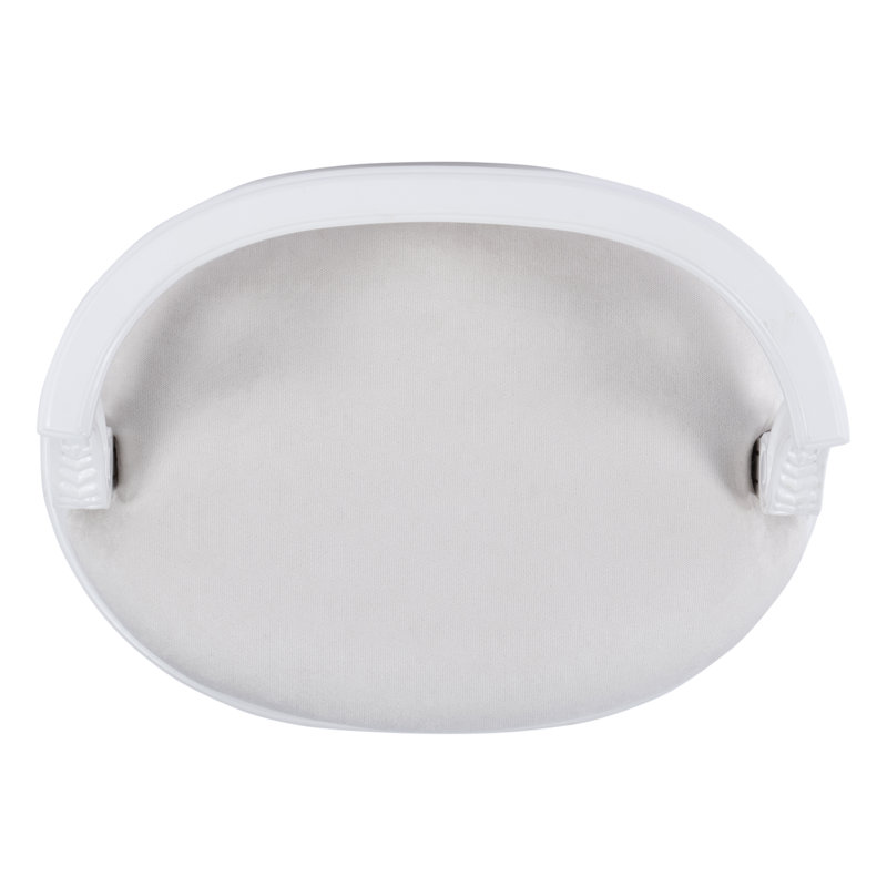 Jules Upholstered Vanity Stool, White