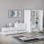 Tayce 4 Piece Bedroom Set (2 Drawer Bedside Chest, 4 Drawer Chest, 3 Door 2 Drawer Mirrored Wardrobe)-1541604598