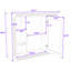Armoire de rangement murale, armoire à pharmacie avec miroir et rangement dissimulé Viehmann-237464754