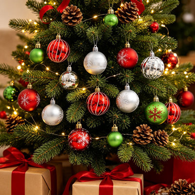 Décorations de Noël, ornements pour sapin, décorations suspendues, boules de Noël, jolis pendentifs pour sapin, décorations de fenêtre et de couronne de Noël