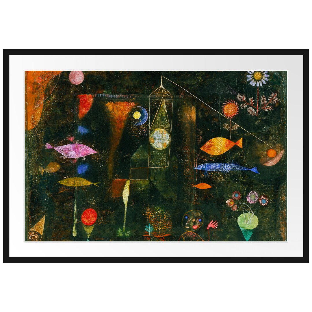 Gerahmter Kunstdruck Fish Magic von Paul Klee