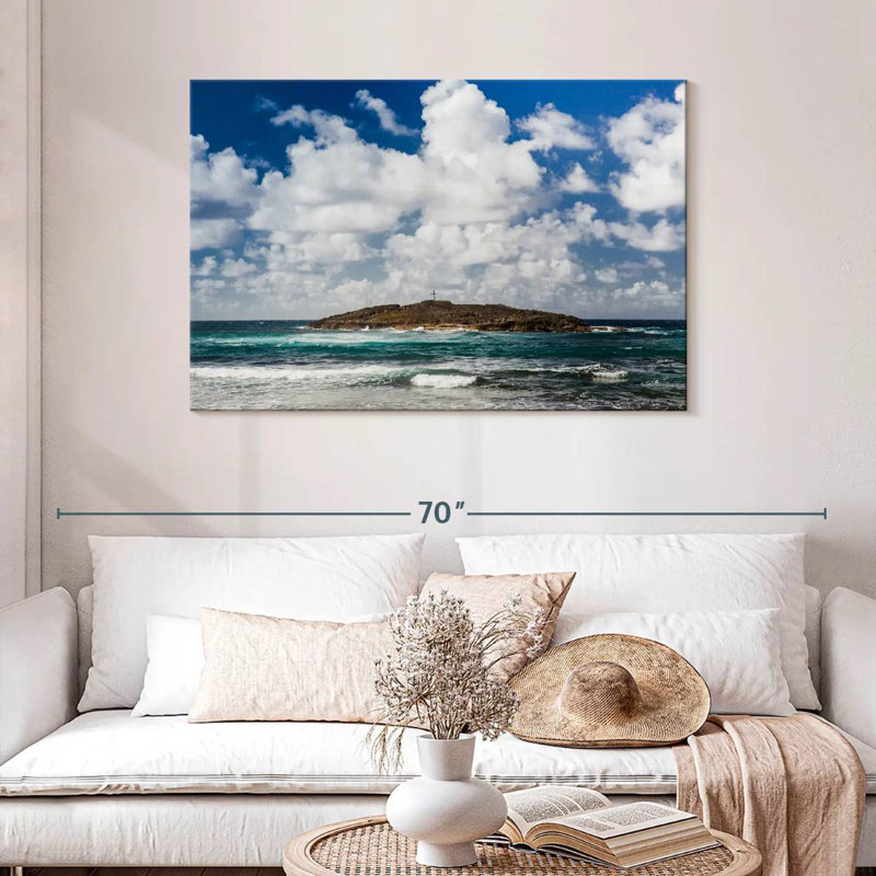 Gillard, Porto Rico, paysage marin, H 30 po x l 45 po