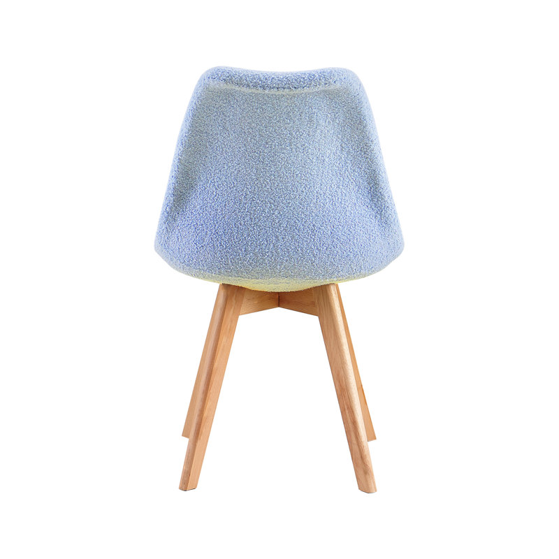Leonora 46cm H Polyester Blend Upholstered Side Chair, Blue