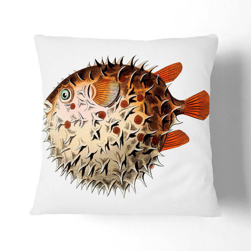 Balloon Fish Square Throw Cushion, 40 x 40 cm