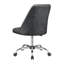 Chaise de bureau réglable grise et chromée