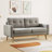 65.4" Wide Upholstered Soft Square Arm Sofa with Solid Wood Legs (Set of 2)-634873103