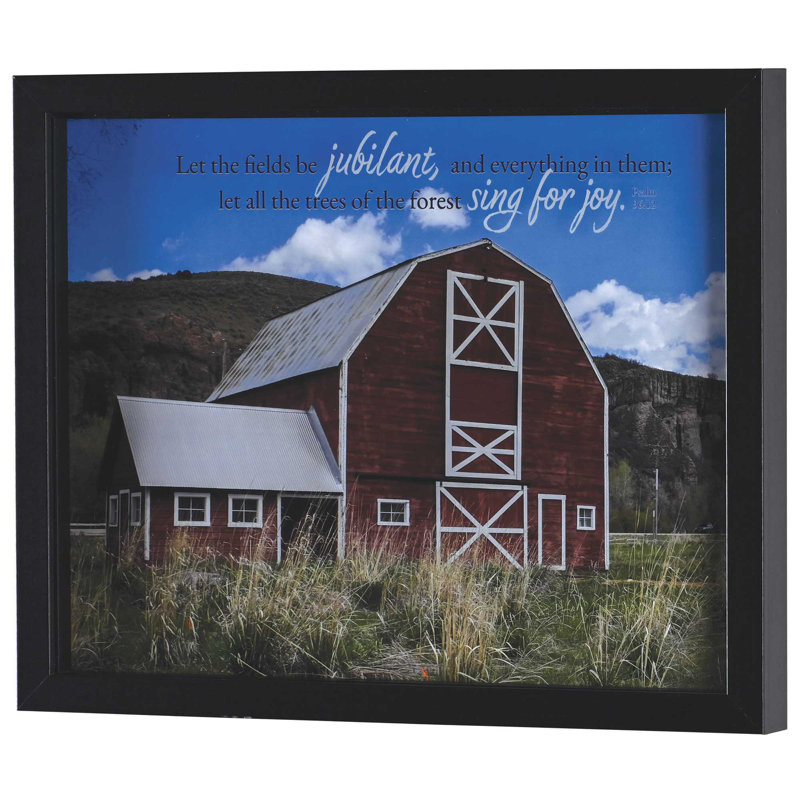 Framed Wall Art Let The Fields Be