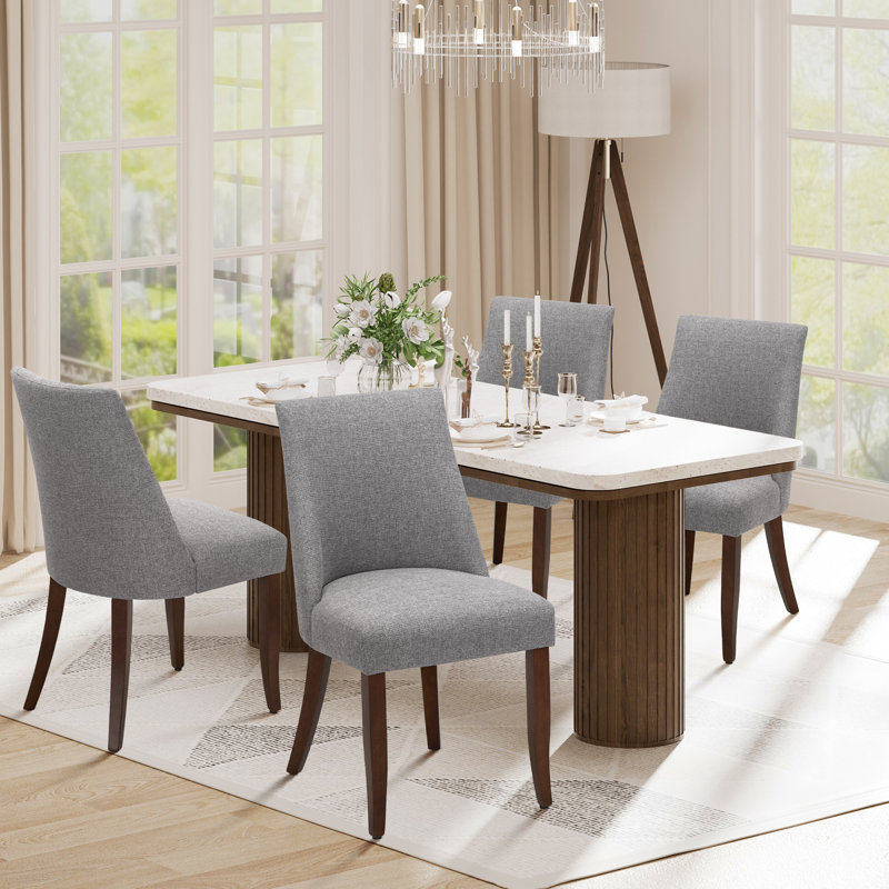 Chaise d'appoint Parsons, Gris clair