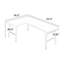 Walnut L-Shaped Solid Wood desk-111069090-111069092