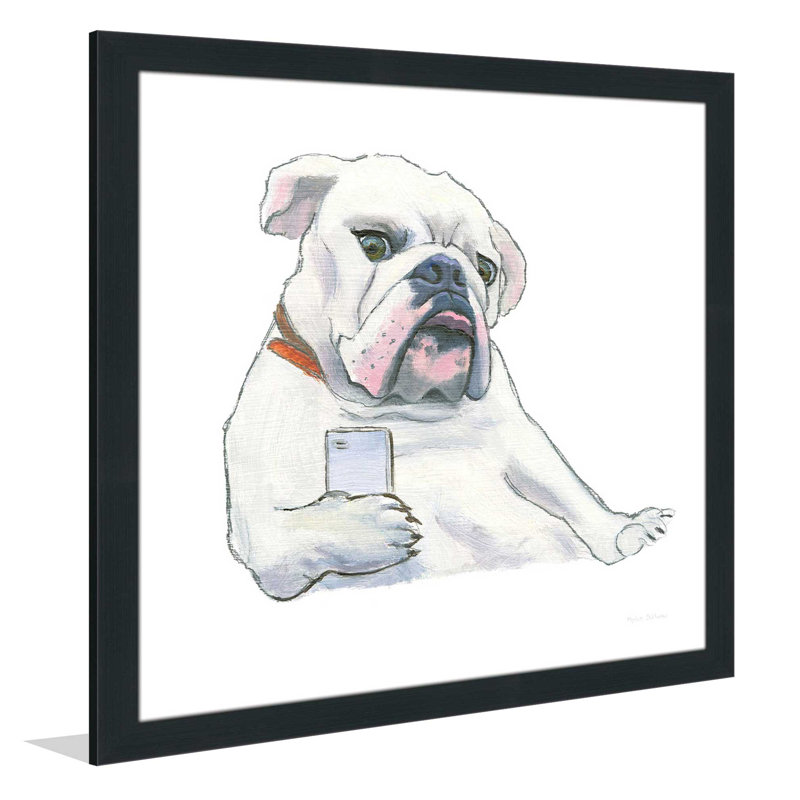 «The Boy IV», reproduction sur toile, H 25,5 po x l 25,5 po x P 1 po, Cadre espresso