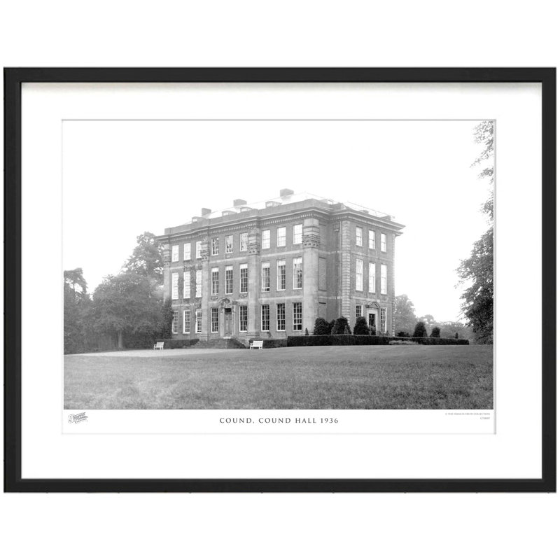 Cound, Cound Hall 1936 by Francis Frith - Single Picture Frame Print, 60cm H x 80cm W x 2.3cm D