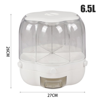 6-Grid Rotating Grain Storage Container