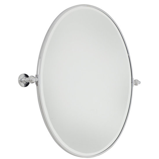 Alcott Hill Baber With Excavation Glass Mirror, Polished