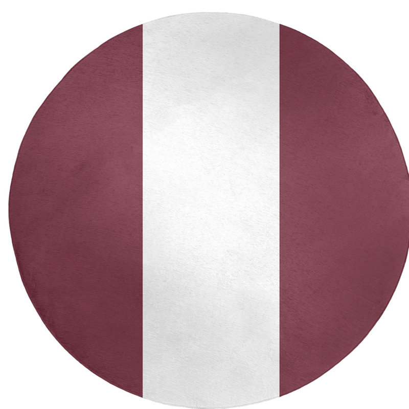 Tapis de zone rouge, Rond 5 pi
