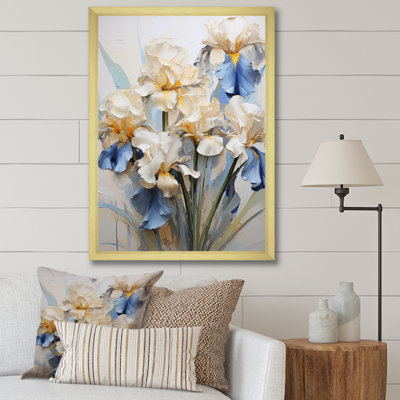 Minimalisme Irises Melody II sur toile