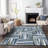 Azura Blue Washable Indoor-Outdoor Rug - -1810386883